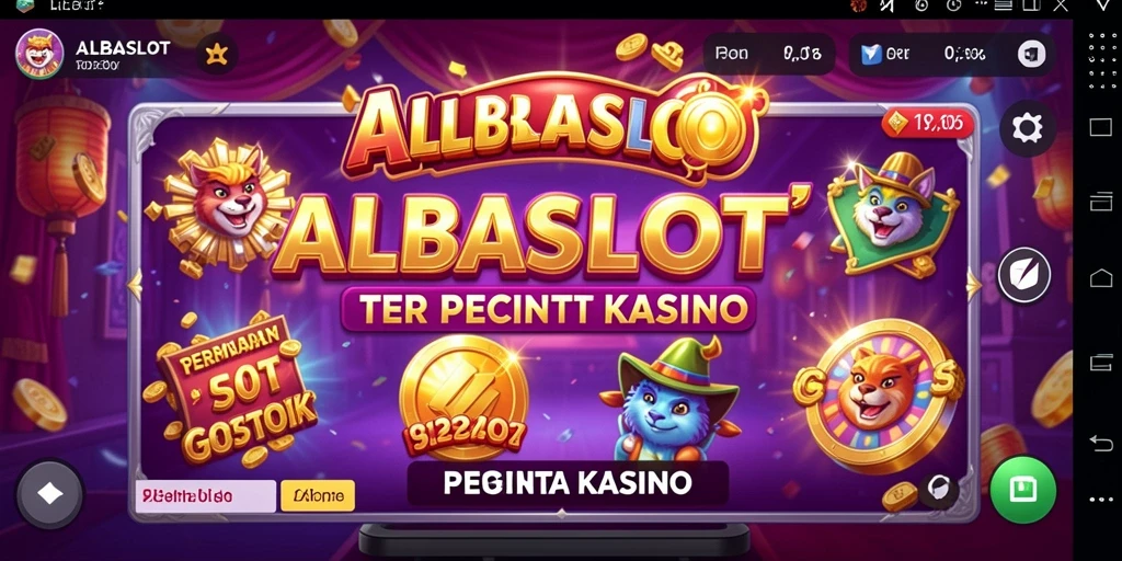 Tampilan gameplay ALBASLOT yang menarik dan penuh warna.