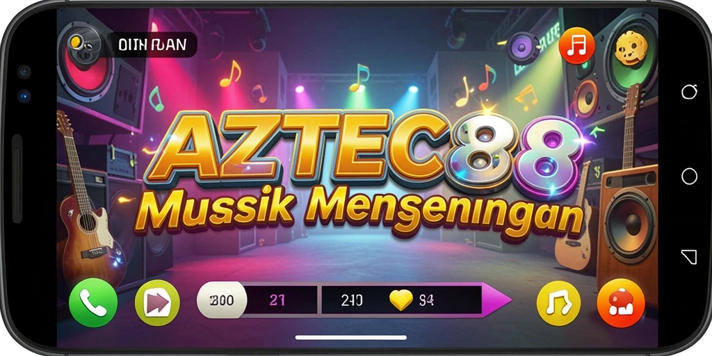 Tampilan gameplay AZTEC88 dengan pengalaman musik yang menyenangkan.