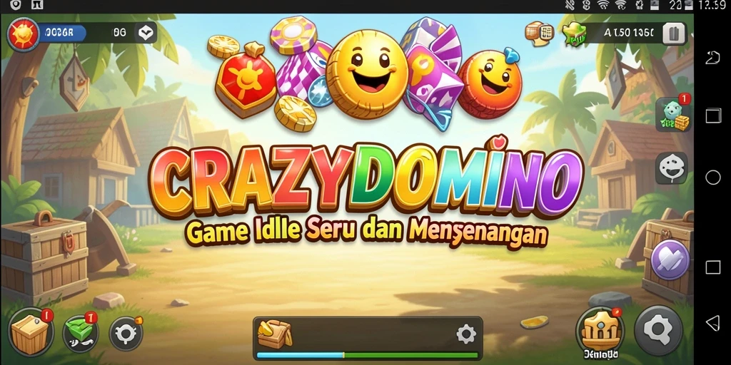 Tampilan gameplay menawan dari CRAZYDOMINO yang seru.