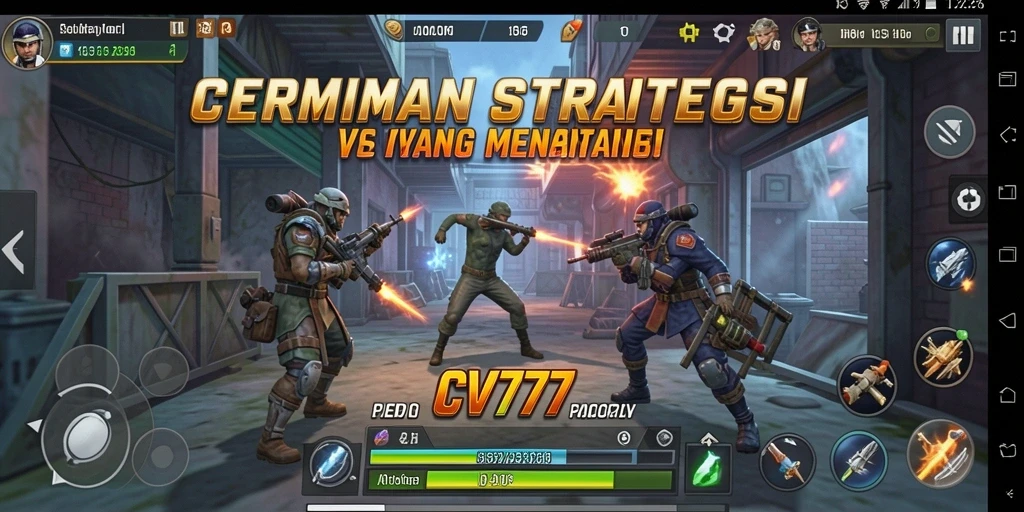 Tampilan gameplay yang mendebarkan dan penuh strategi di CV777.