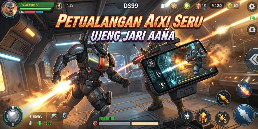 Tampilan gameplay DS99 yang menegangkan dan mendebarkan.