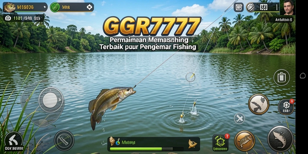 Gameplay GGR7777 yang seru saat menangkap ikan di laut.