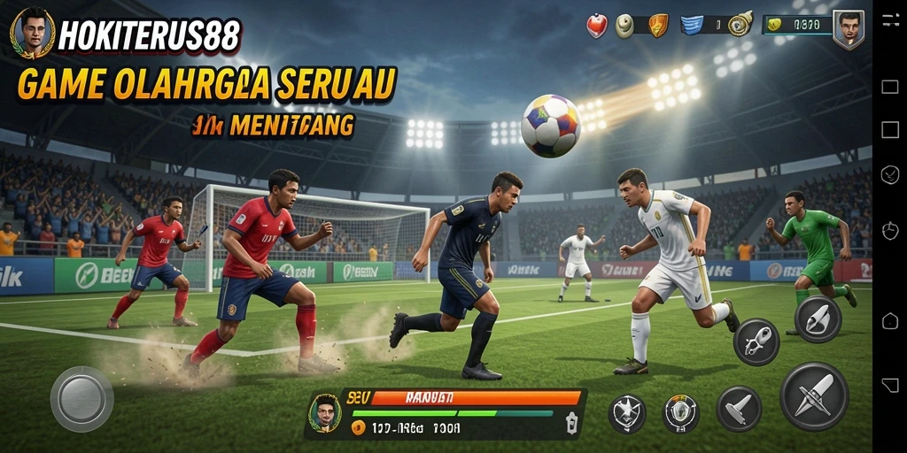 Tangkapan layar HOKITERUS88 menunjukkan aksi seru dalam pertandingan olahraga.