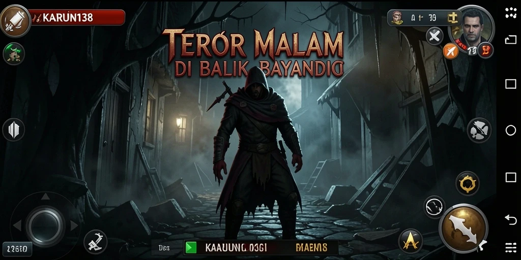 Gameplay menyeramkan dalam KARUN138 dengan suasana horor yang mencekam.