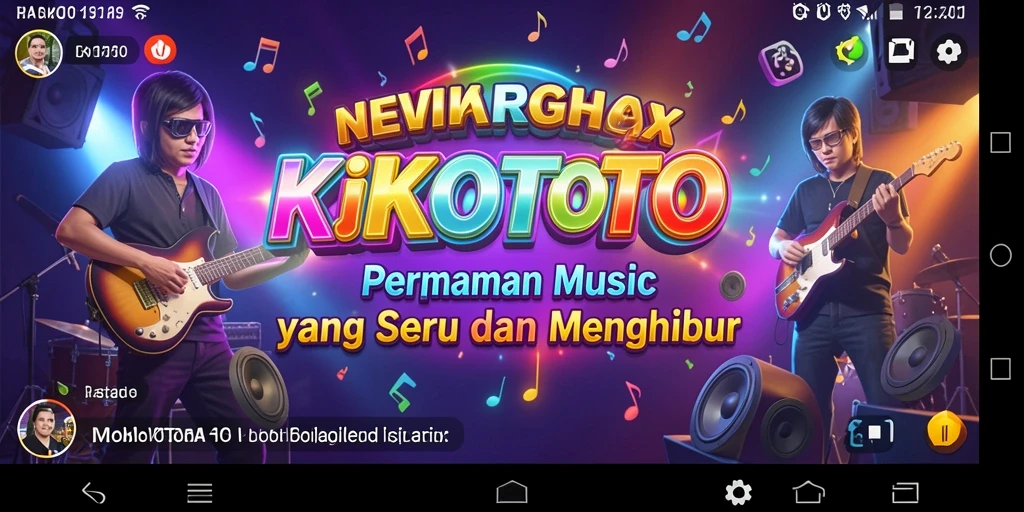 Screenshot KIKOTOTO menampilkan gameplay seru dan beragam lagu.
