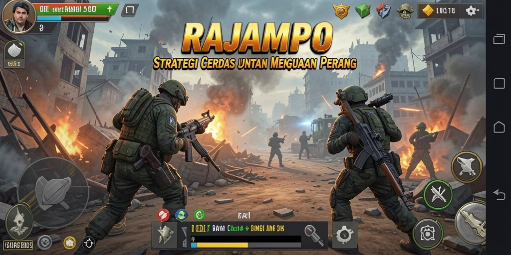 Tampilan menarik dari gameplay RAJAMPO yang penuh strategi.