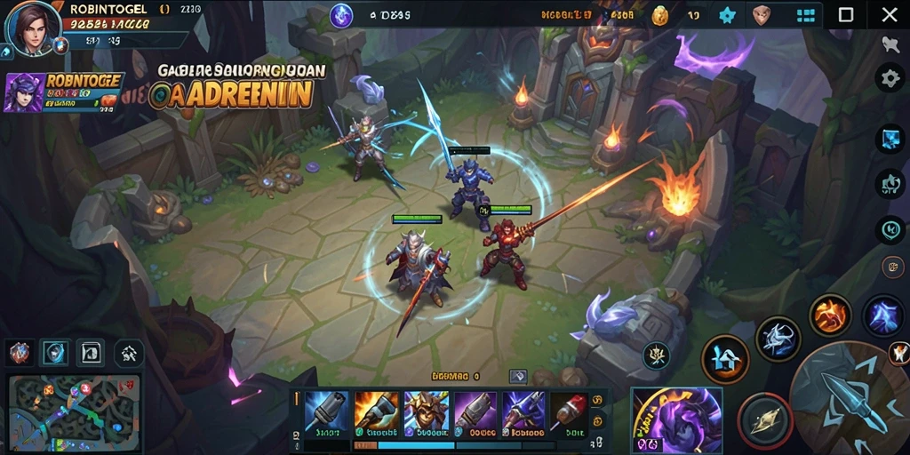 Tampilan gameplay seru di ROBINTOGEL dengan aksi yang intens.