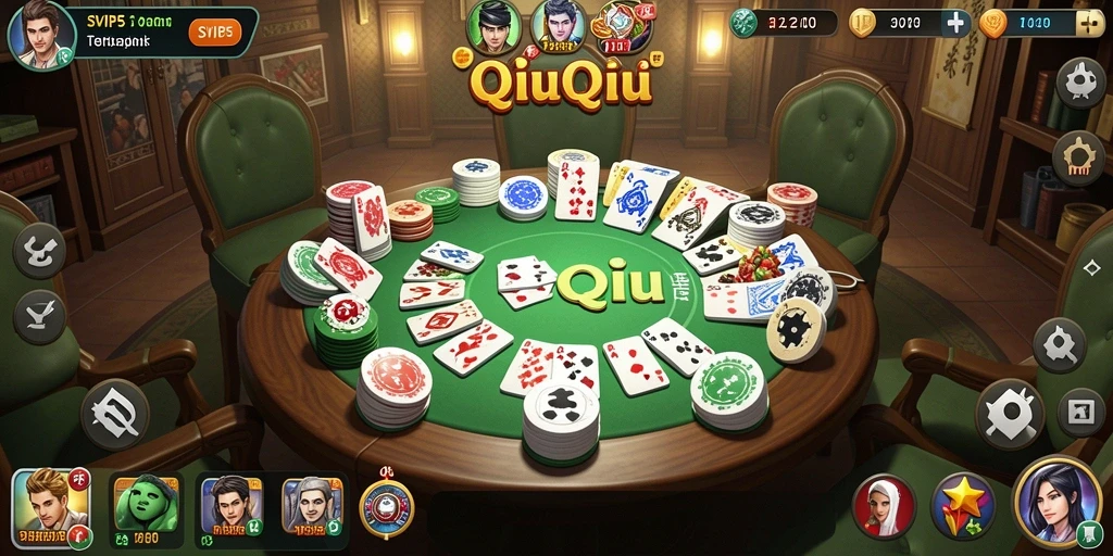 Tampilan gameplay seru di SVIP5 yang penuh strategi QiuQiu.