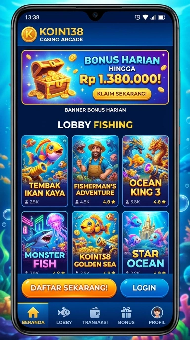 Ikon aplikasi yang tersedia di koin138, semua terorganisir dengan baik.
